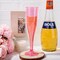 36 Pack Clear Pink Plastic Champagne Flutes - 7OZ Pink Champagne Flutes Plastic, Champagne Glasses Disposable for Party Valentine's Day New Year's